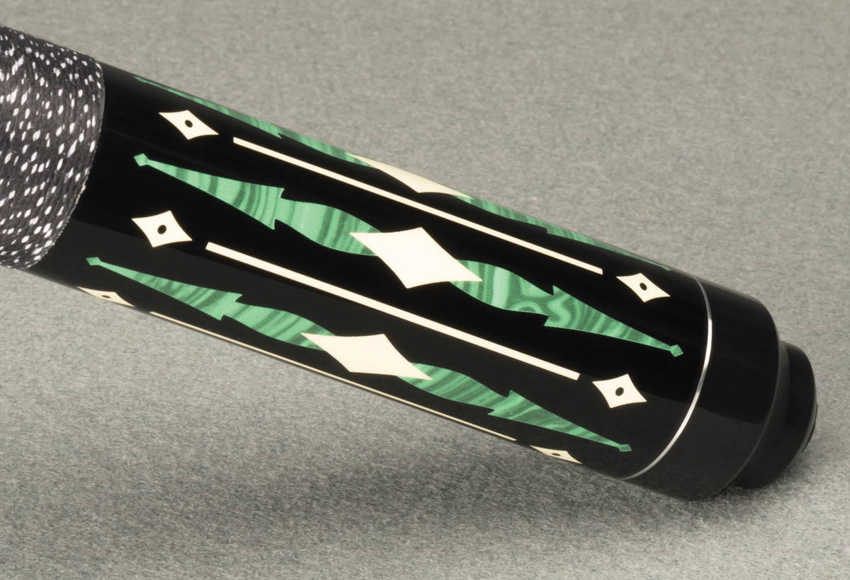 Green and Black Lucky Mcdermott Cue
