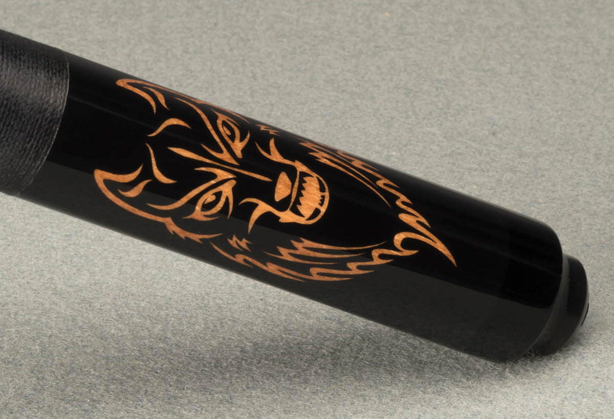Honey Stain Wolf Lucky McDermott Cue - view 2