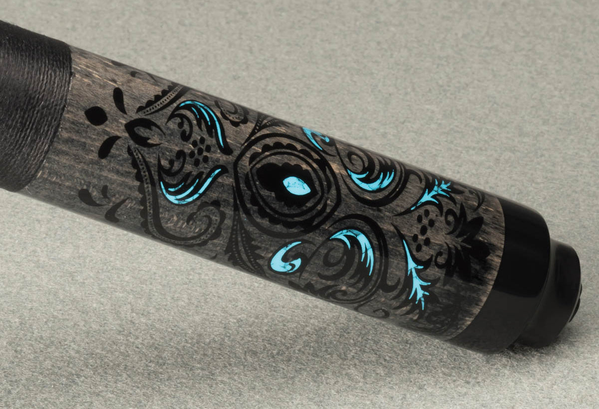 Grey and Blue Lucky McDermott Cue