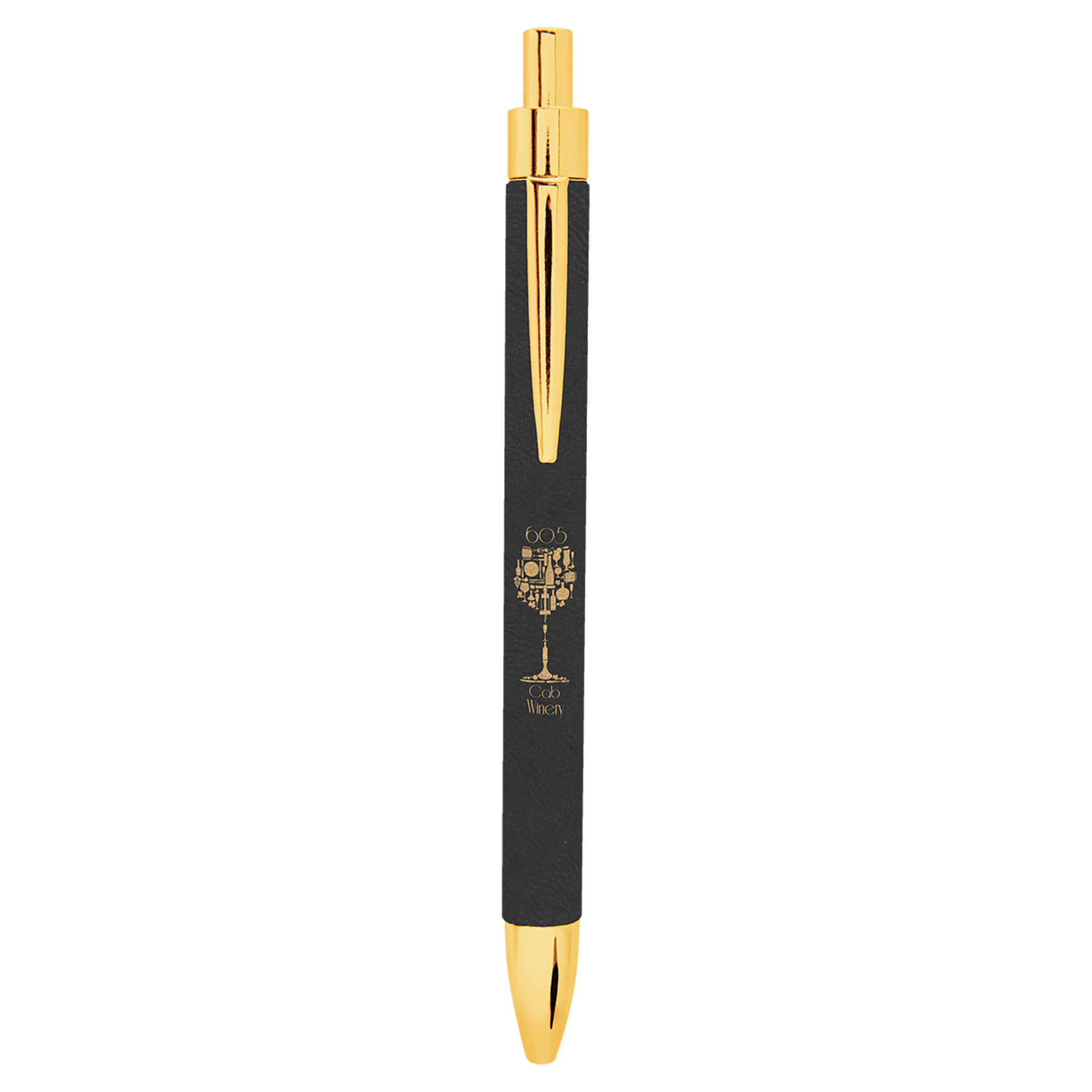 Personalized Pen & Pen Sleeve Set - Letherette Engravable - view 2