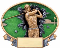 Motion Golf Oval Resin Plate - view 3