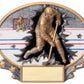 Hockey in Motion Oval Resin Trophy