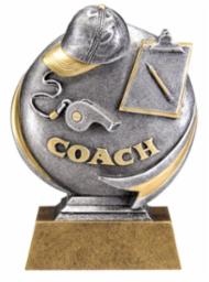 3D Coach 5" Resin Trophy