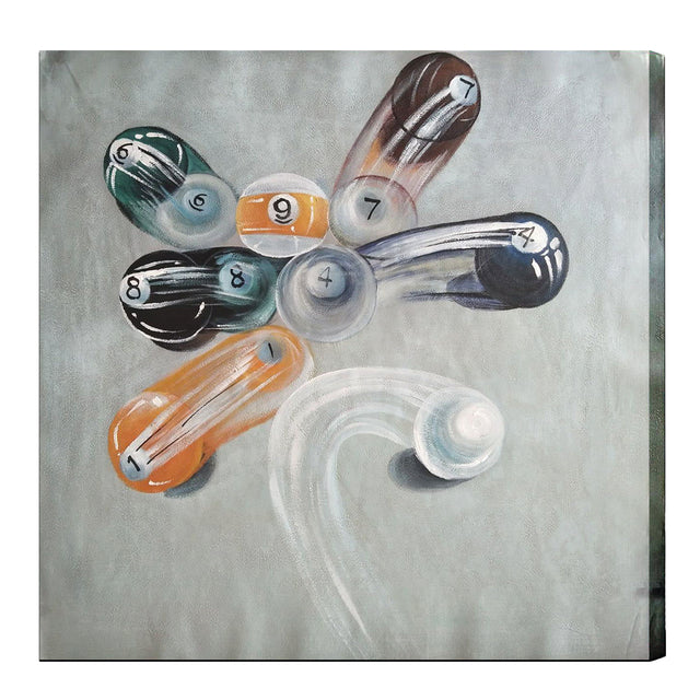 Break in Action Oil Canvas Painting