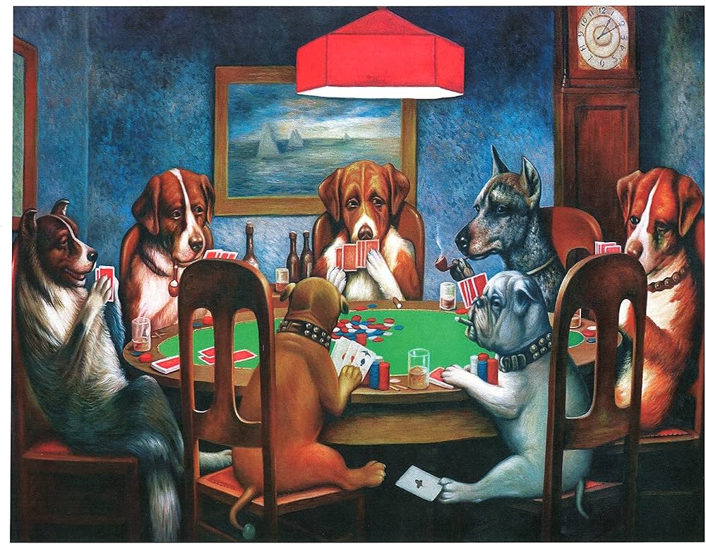 Friend In Need Oil Painting Canvas
