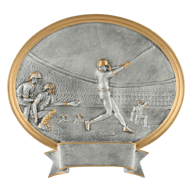 Baseball Oval Legend Resin Trophy 8.5" x 8"