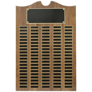 American Walnut Roster Plaque