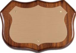 Walnut Shield 7x5"