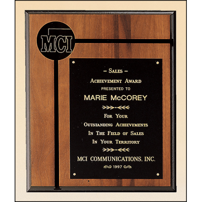 Walnut Plaque with Furniture Finish