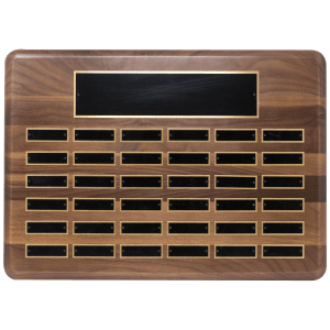 American Walnut Perpetual Plaque