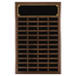 American Walnut 12 Plate Perpetual Plaque with Black Brass Plates