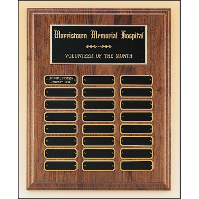 American Walnut Perpetual Plaque
