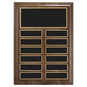 Walnut Perpetual Plaque