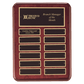 Rosewood Piano Finish Plaque with Laserable Black Brass Plates