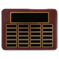 Rosewood Piano Perpetual Plaque with Black Brass Plates