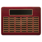 Rosewood Piano Perpetual Plaque with Black Brass Plates