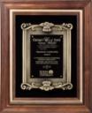 Genuine Walnut Plaque w/ Black Velour