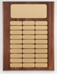 Walnut Perpetual Plaque 11x15"