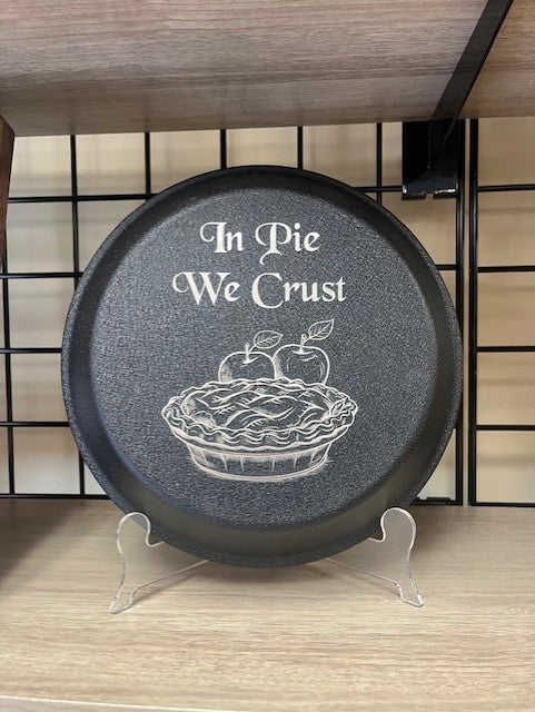 9" Aluminum Personalized Pie Pan Lid