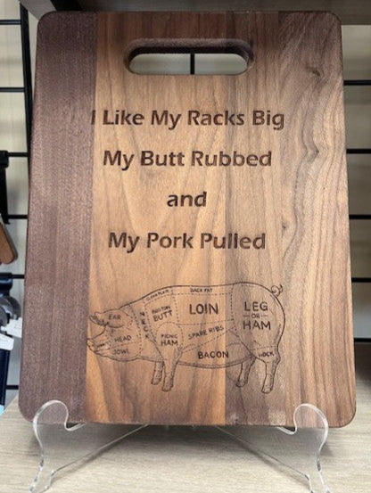 Personalized Walnut Cutting Board