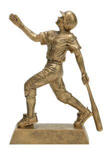 Gold Female Softball Resin Trophy