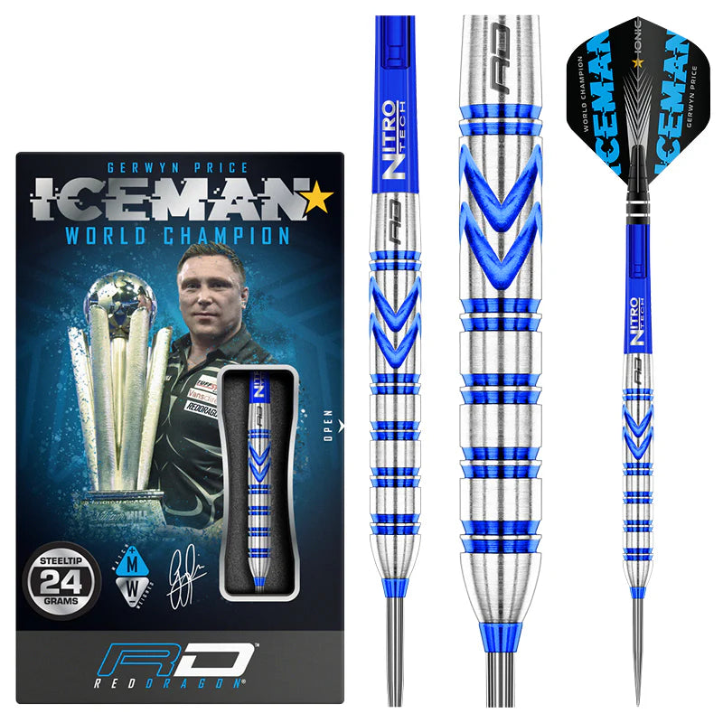 Gerwyn Price Iceman WC Blue Original Steel Tip Darts