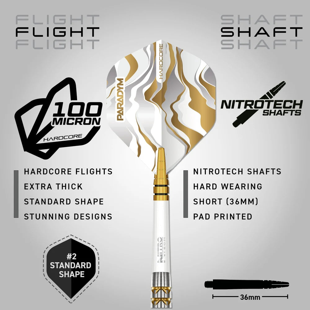 Paradym Gold Torpedo Steel Tip Darts