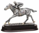 Horse Racing with Gold Trim