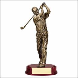 Golf Swing Large Resin Trophy 12.25"