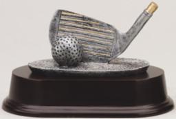 Golf Club Wedge with Golf Ball