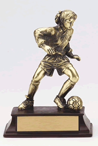 Female Soccer Player 6" Resin Trophy