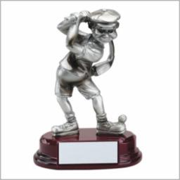 Comic Male Golfer 5.25" Resin Trophy