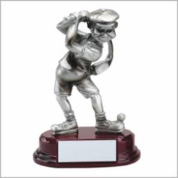 Comic Male Golfer 5.25" Resin Trophy - view 6