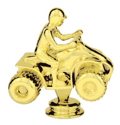 Four Wheeler 4" Gold Trophy Figure
