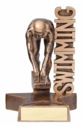 Billboard Series Swimming Resin Trophy 8.5" - view 7