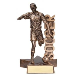 Male Soccer Player 8.5" Resin Trophy