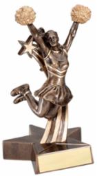 Superstar Cheerleader 8.5" Resin Trophy