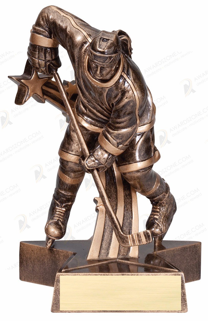 Super Star Hockey Resin Trophy 8.5"