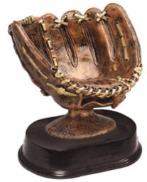 Bronze 5" Baseball Glove Resin Trophy - view 6