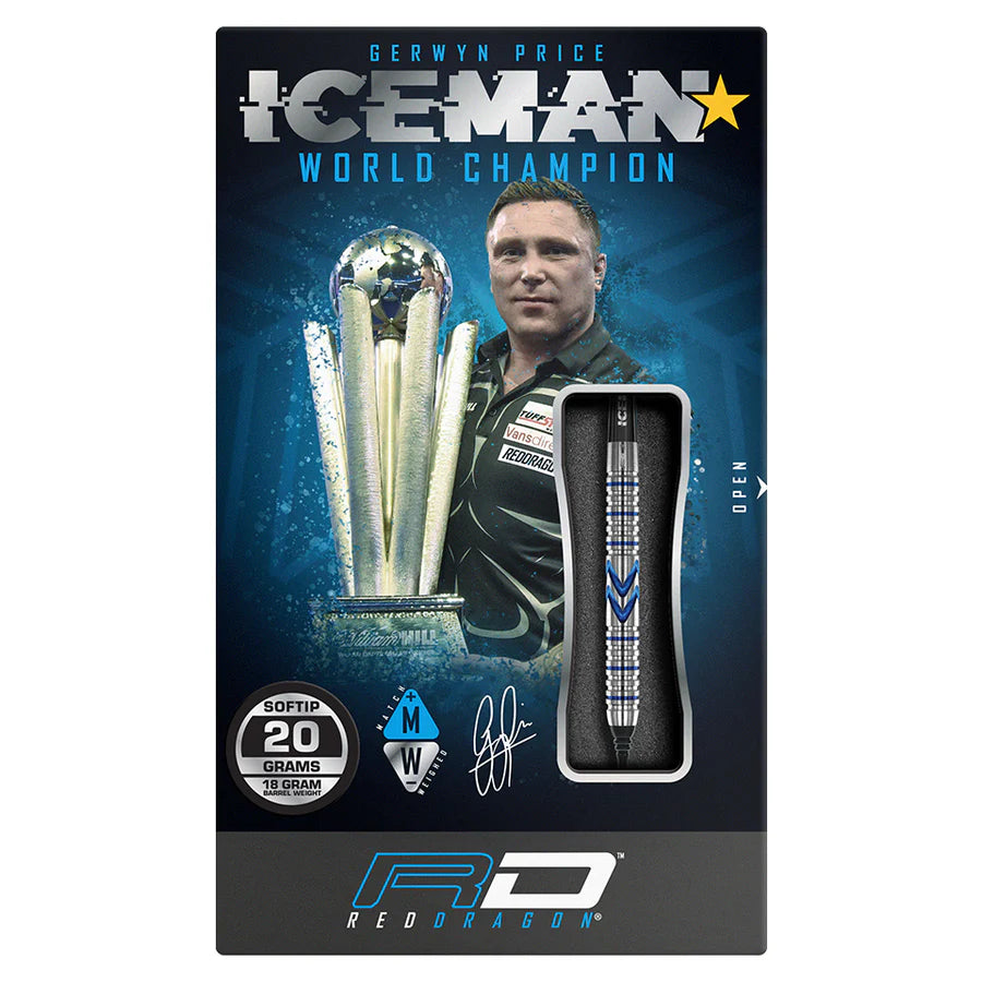 Gerwyn Price Iceman World Championship Steel Tip Darts - Midnight Edition