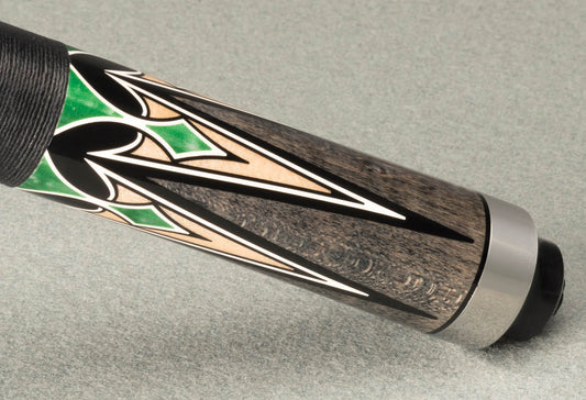 Green and Black McDermott Star Cue