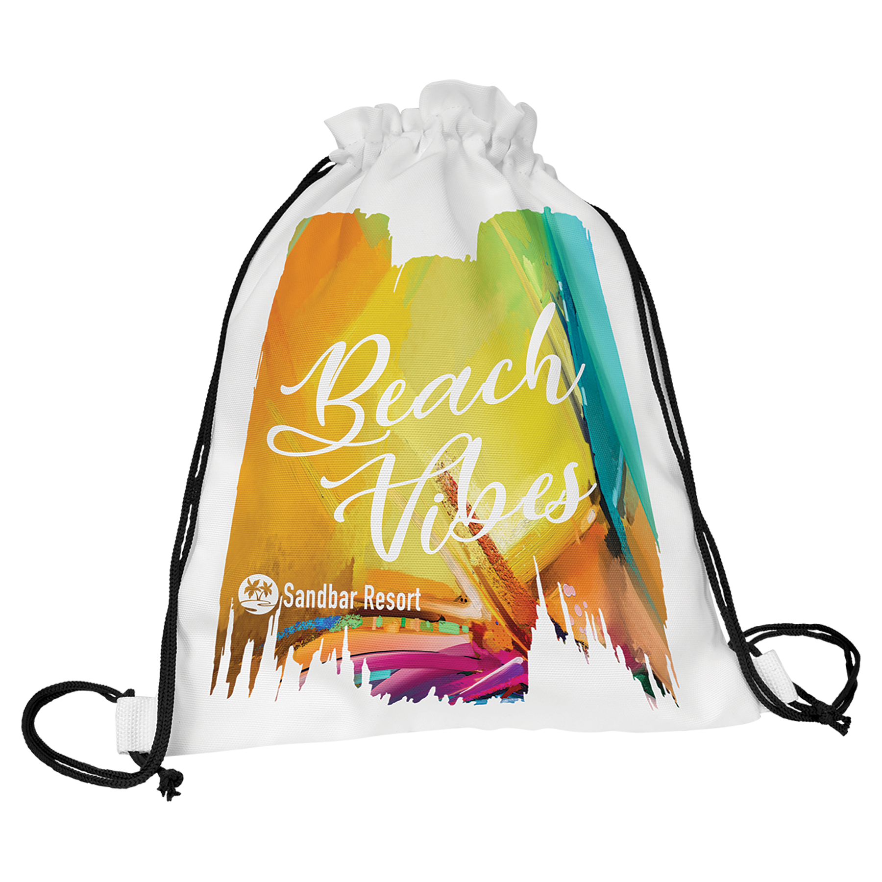 White Canvas Back Sack