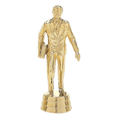 Salesman Figure, Gold - 4"