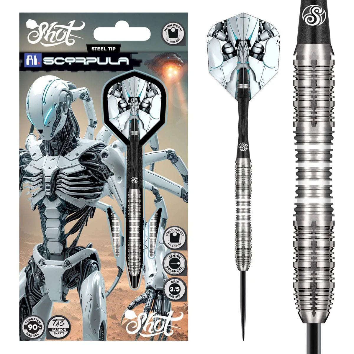 AI Scorpula Steel Tip Dart Set