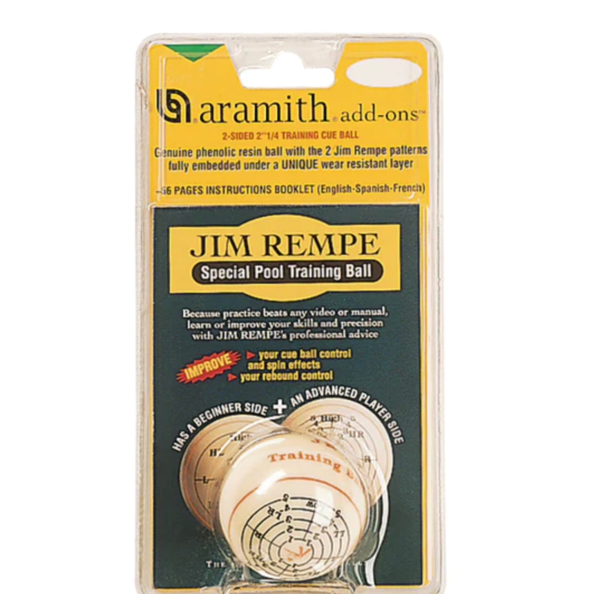 2 1/4" Aramith Rempe Training Cue Ball W/Instruction Booklet