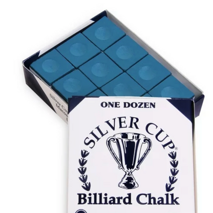 Silver Cup Billiard Chalk, Box of 12