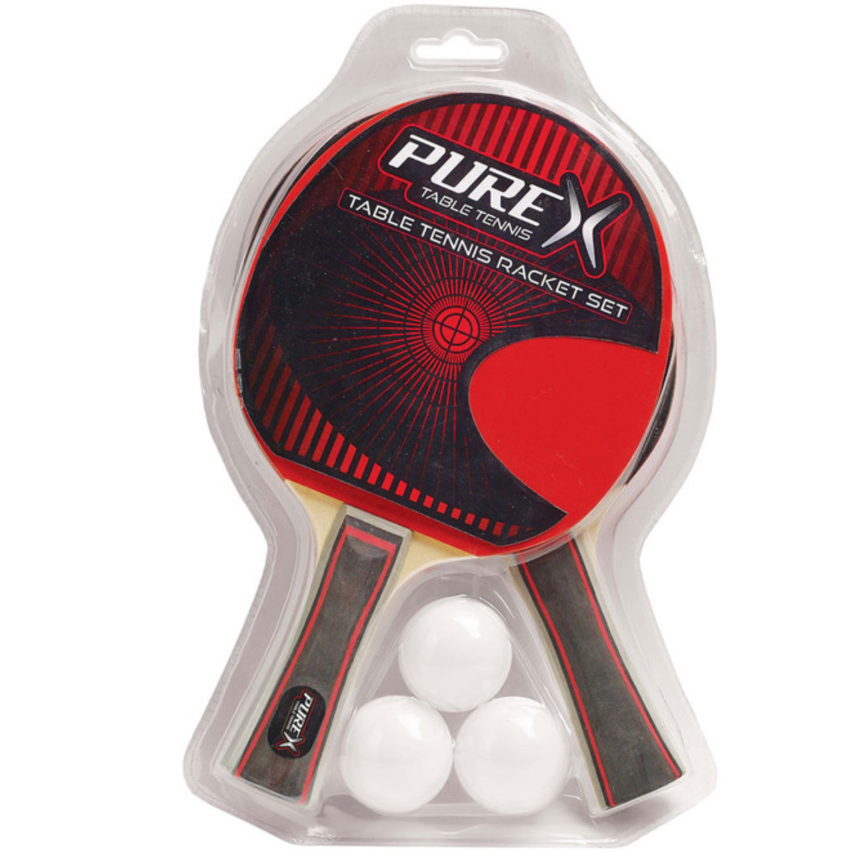 Pure X Table Tennis Racket Set with 3 Balls