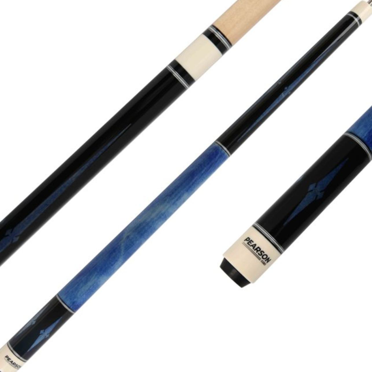 Blue Birdseye Pearson Cue