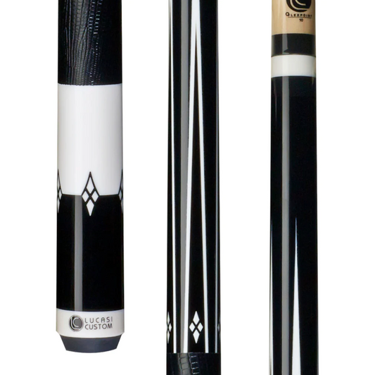 Midnight Black & Imitation Bone Lucasi Cue