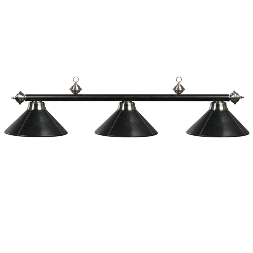 3 Shade Leather Billiard Light
